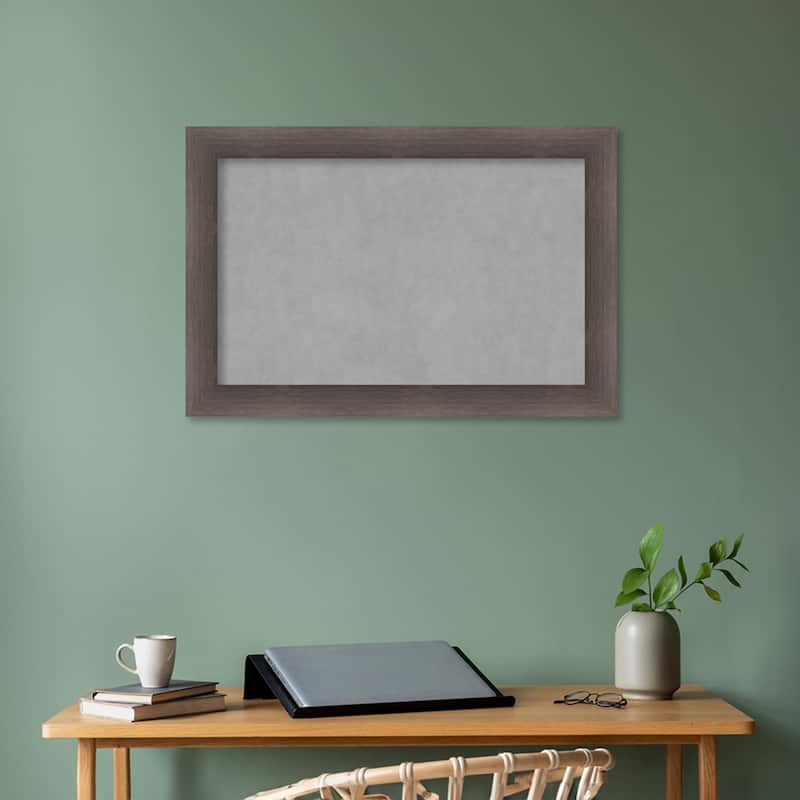 Amanti Art Hardwood Chocolate Framed Magnetic Board