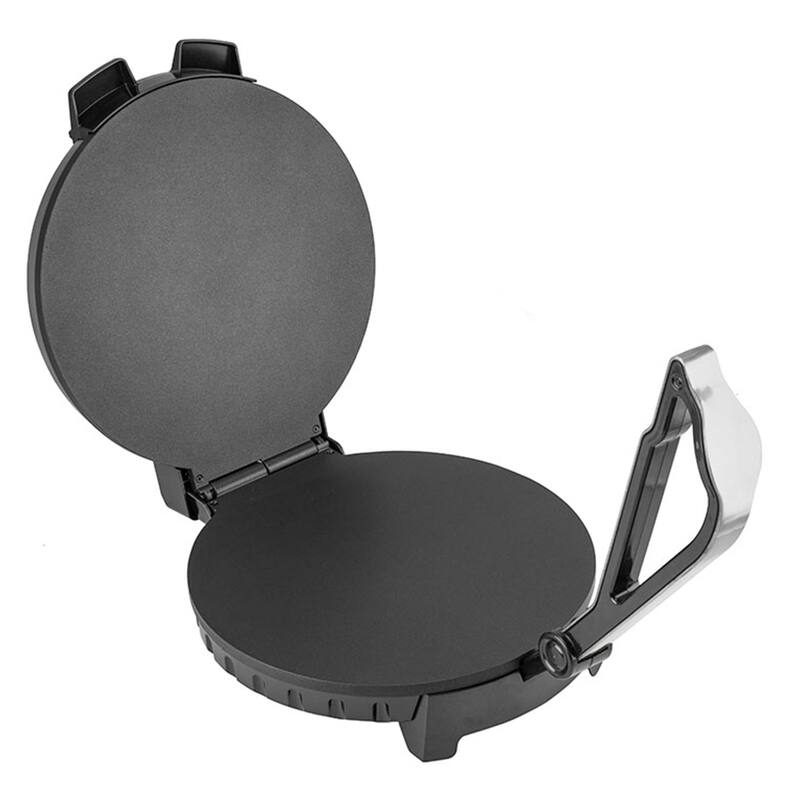 Stainless Steel 12 Inch Nonstick Electric Skillet Tortilla Maker Adjustable Temperature