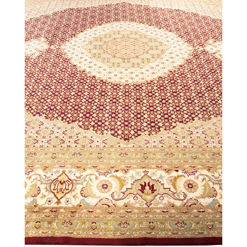 Overton Hand Knotted Wool Vintage Inspired Traditional Mogul Red Area Rug - 9 X 12