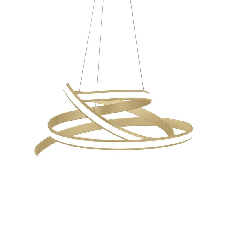 Oslo Integrated LED Dimmable Adjustable Chandelier with Smart Dimmer Included - Gold