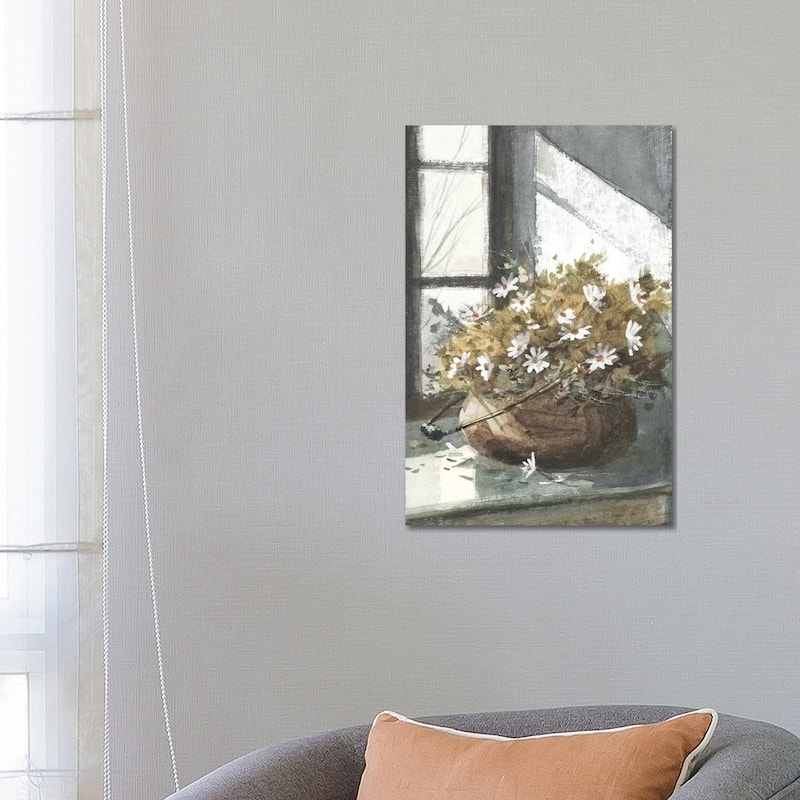 iCanvas "Daisies In The Window" by George Bjorkland Canvas Print - 26x18x1.5