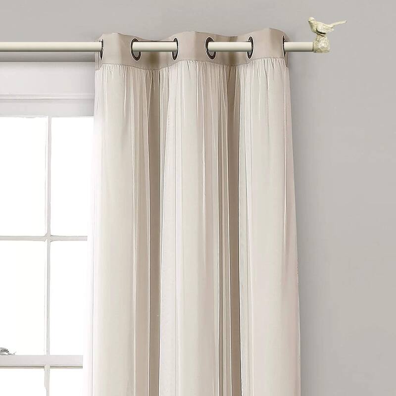 Meriville 1-Inch Diameter Single Window Treatment Curtain Rod