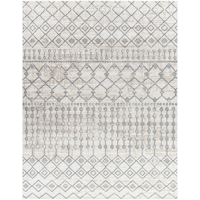 Livabliss Lavadora Bohemian Diamond Washable Area Rug
