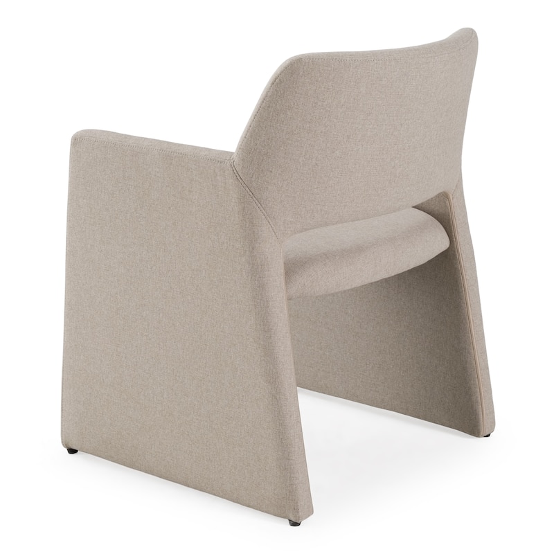 Modrest Lasara Modern Beige Fabric Dining Chair