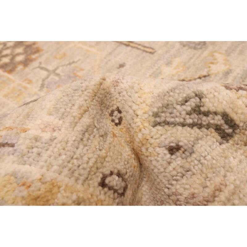 ECARPETGALLERY Hand-knotted Jules Serapi Light Grey Wool Rug - 7'11 x 9'11