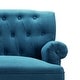 preview thumbnail 24 of 70, Moser Bay Arete Upholstered Tufted Settee Chesterfield Style Loveseat, Velvet or Linen