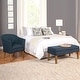 preview thumbnail 12 of 10, Porch & Den Kingswell Navy Chunky Textured Accent Chair