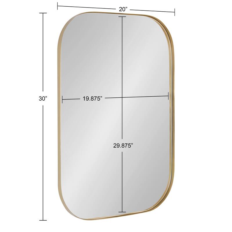 Kate and Laurel Rollo Decorative Framed Wall Mirror
