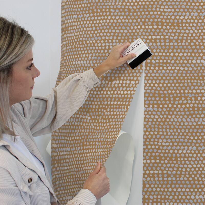 Moire Dots Removable Peel and Stick Wallpaper
