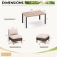 preview thumbnail 51 of 54, 11-Piece Outdoor Wicker Half-Round Furniture Set, Half-Moon Sectional Sofa Set All Weather Rattan Curved Conversation Sets