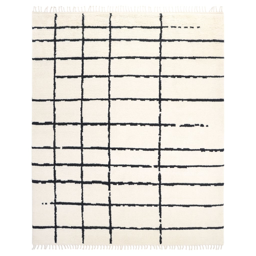 Overton Handmade Boho Moroccan Area Rug