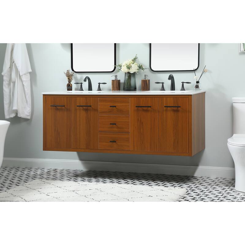 Fern 60 Inch Double Bathroom Vanity
