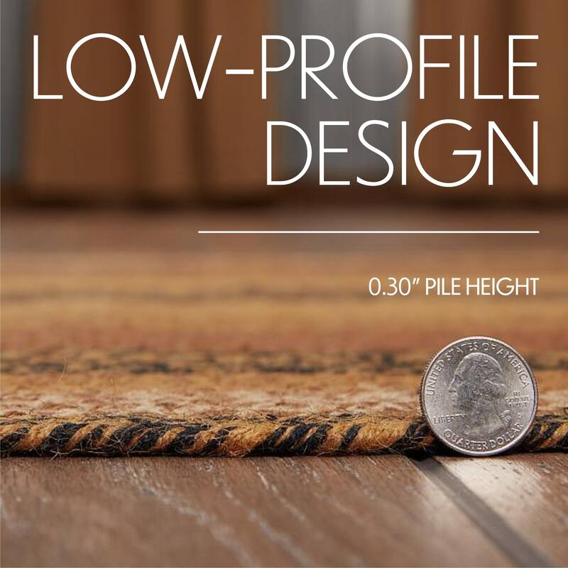 Kettle Grove Jute Rug Oval w/ Pad 36x60 - 3' x 5' Oval