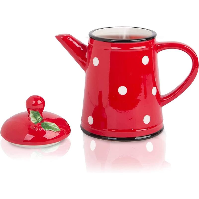 European Style Ceramic Teapot Coffee Pot Water Pot Porcelain Vintage Gift Tea Pot