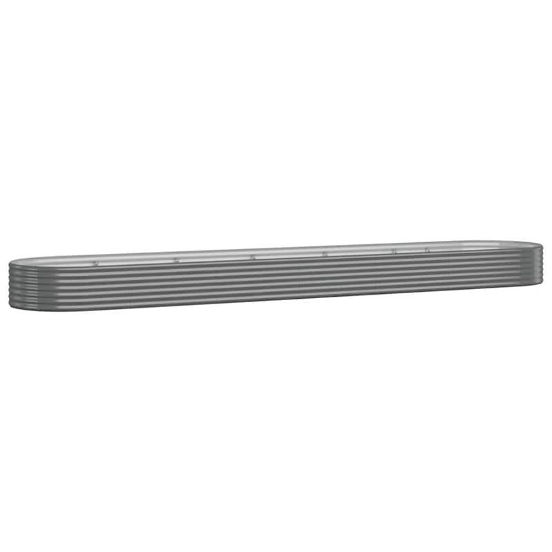 vidaXL Garden Raised Bed Patio Outdoor Raised Planter Box Powder-coated Steel