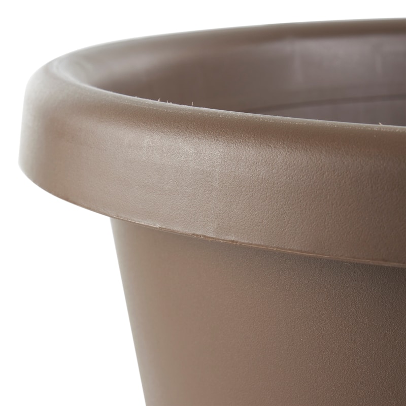 The HC Companies 14 Inch Indoor or Outdoor Classic Flower Pot Planter, Chocolate - 1.18