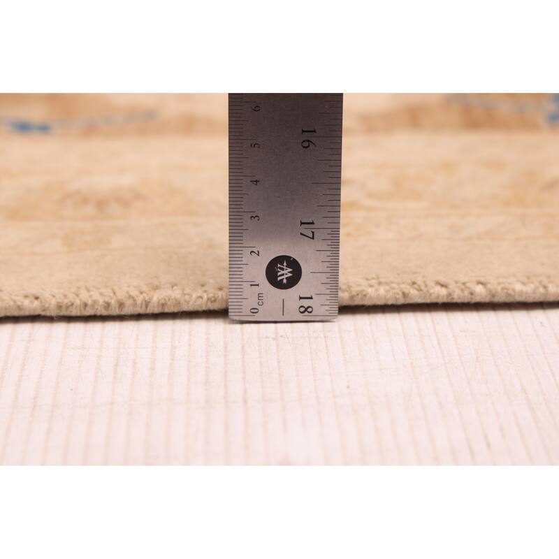 ECARPETGALLERY Hand-knotted Peshawar Oushak Light Khaki Wool Rug - 9'0 x 11'10