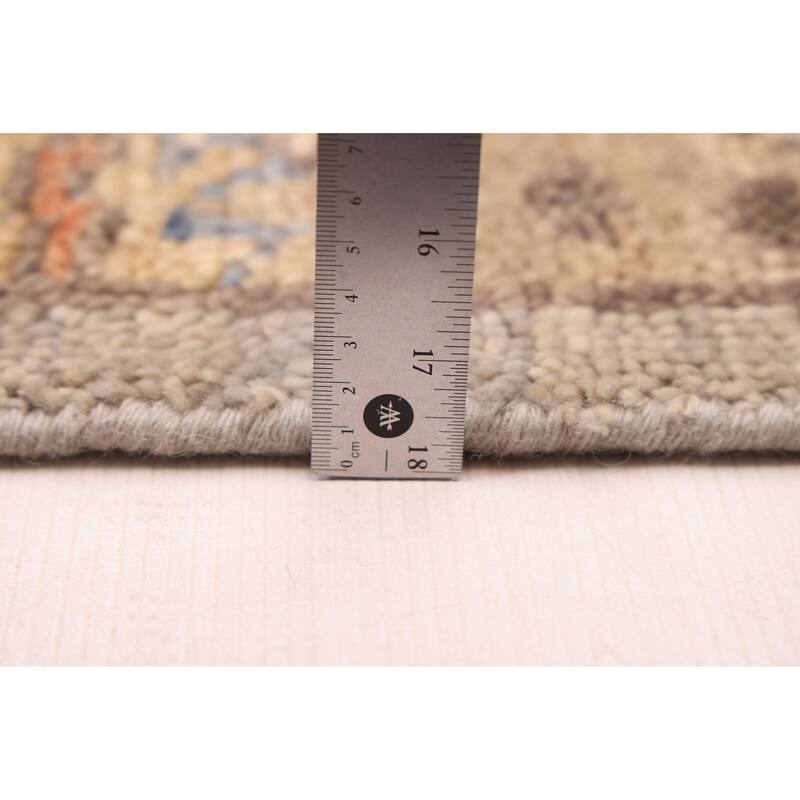 ECARPETGALLERY Hand-knotted Jules Serapi Grey Wool Rug - 6'2 x 9'0