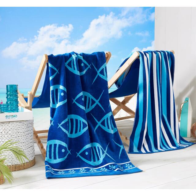Luxurious Cotton Printed Beach Towel