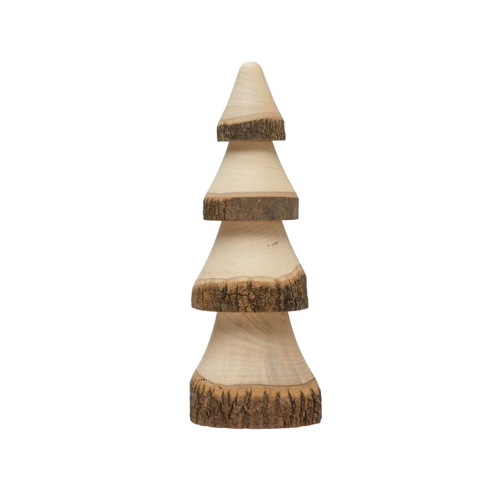 Hand-Carved Wood Tree