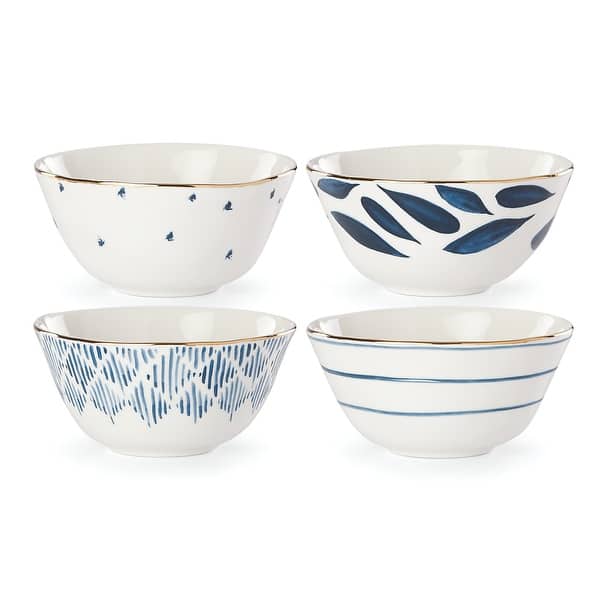 Lenox Blue Bay 4-piece Dessert Bowl Set Blue