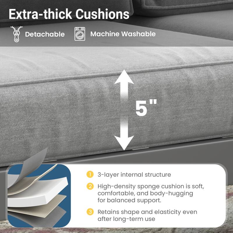 All-weather Outdoor Single Sofa for Balcony, Garden, Deck, Backyard