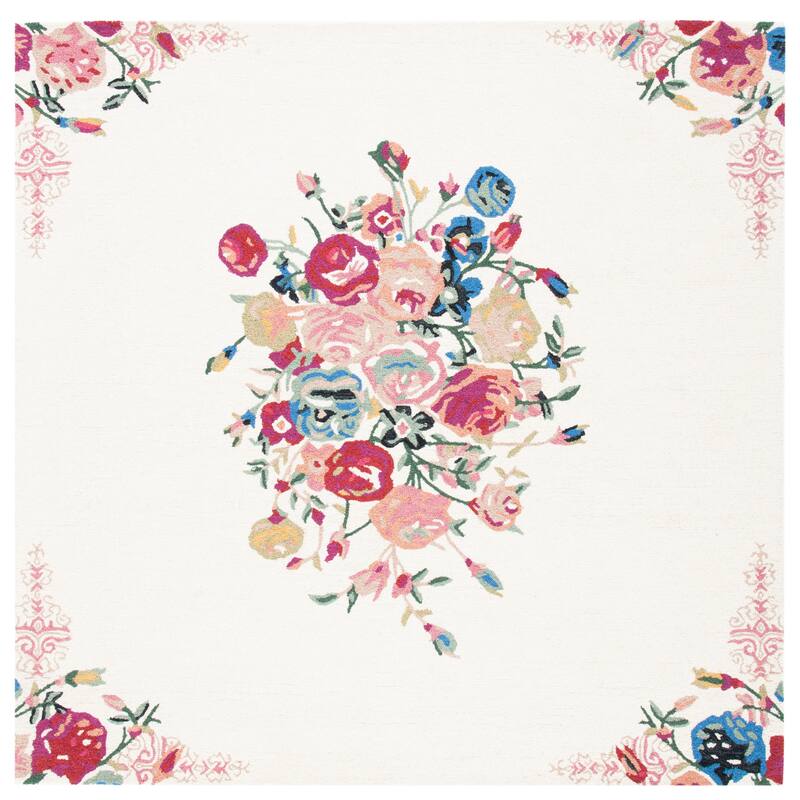 SAFAVIEH Handmade Blossom Miral Country Floral Wool Rug