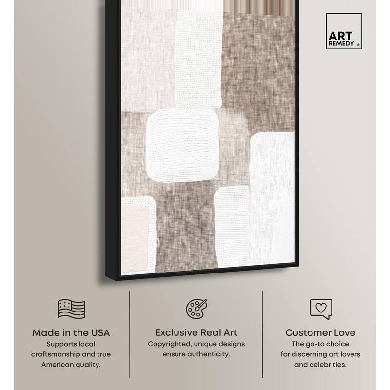 Stucco Squares I Canvas by Art Remedy