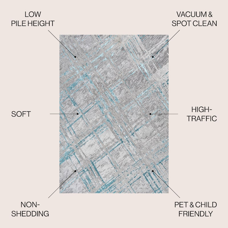 JONATHAN Y Tidal Modern Abstract Area Rug