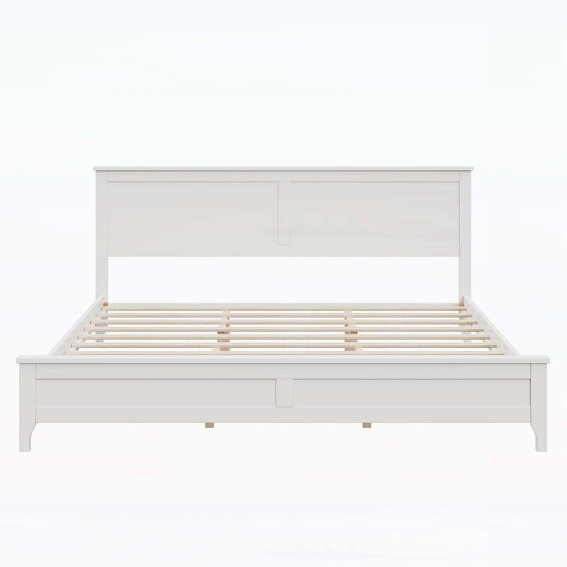 Charming Wood Platform Bed for Dreamy Nights and Relaxation