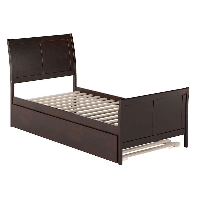Portland Solid Wood Platform Bed with Matching Footboard and Trundle