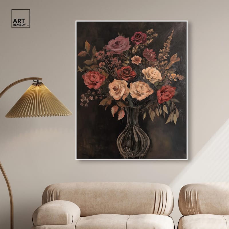 Smoldering Bouquet Canvas by Art Remedy