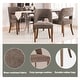 preview thumbnail 104 of 144, Wooden Dining Chairs Set of 2/4/6,Modern Fabric Upholstered Dining Room Chair Kitchen Chairs