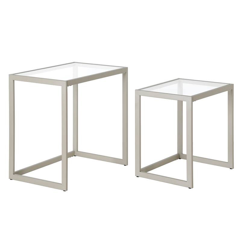Rocco Rectangular Nested Side Table - 22" Wide