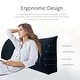 preview thumbnail 3 of 9, Bed Rest Reading Wedge Pillow TV Watching Back Cushion Daybed Headboard