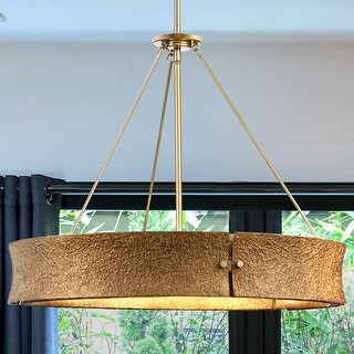 Luxury Modern Rustic Chandelier, 20.75H x 26W, with Eclectic Style, Soft Gold, UHP5030 by Urban Ambiance