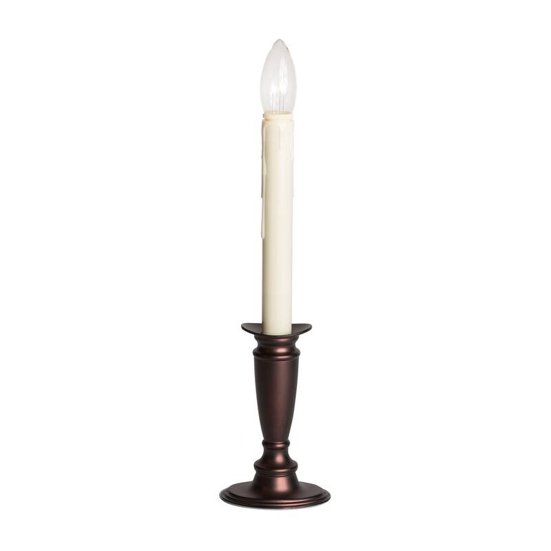 Battery Operated Bi-Directional LED Adjustable Base Candle 4-pack