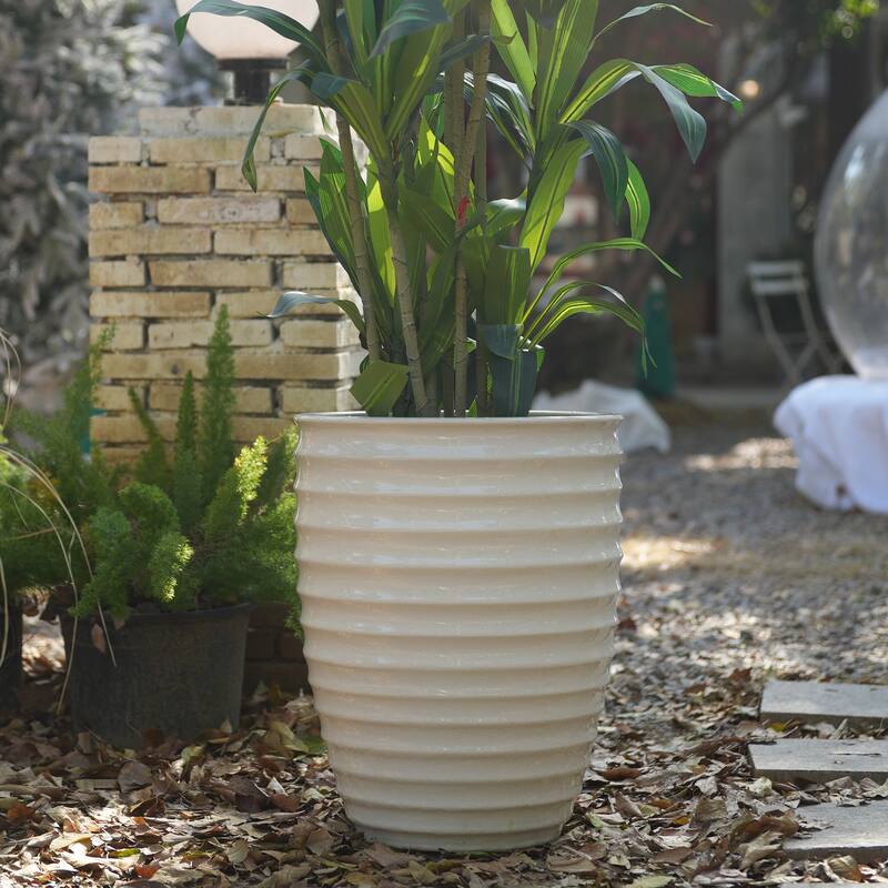 Handmade 17" Ceramic Planter for Monstera & Fiddle Leaf Fig