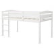 preview thumbnail 4 of 31, Costway Twin Low Loft Bunk Junior Bed Bedroom Wooden Guard Rail Ladder White