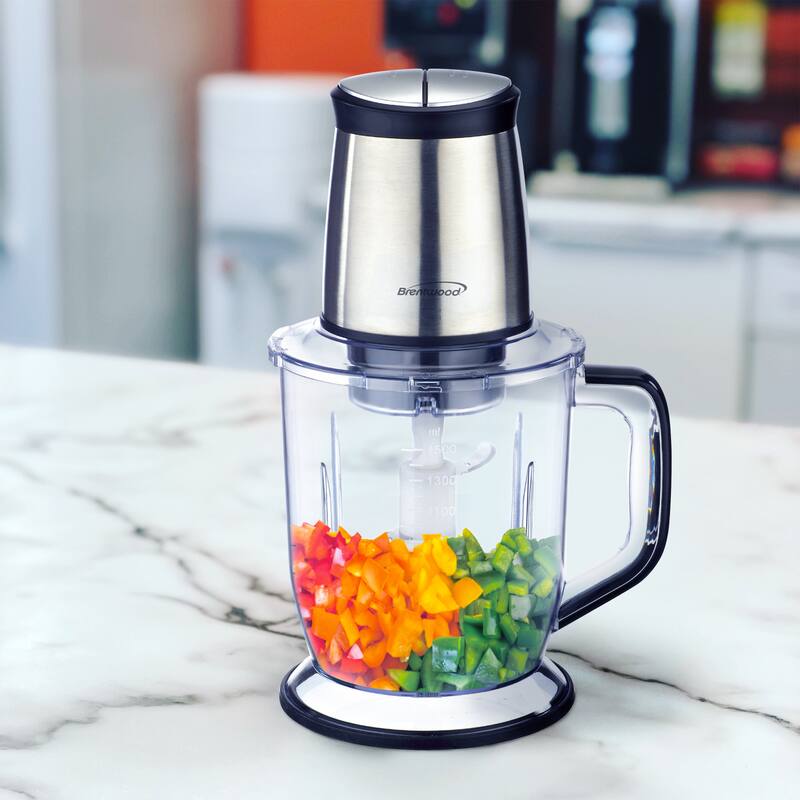 4 Blade 1.5 Liter Food Processor in Silver On Sale Bed Bath & Beyond 37452824