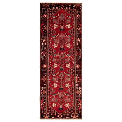 ECARPETGALLERY Hand-knotted Anadol Red Wool Rug - 3'6 x 9'6