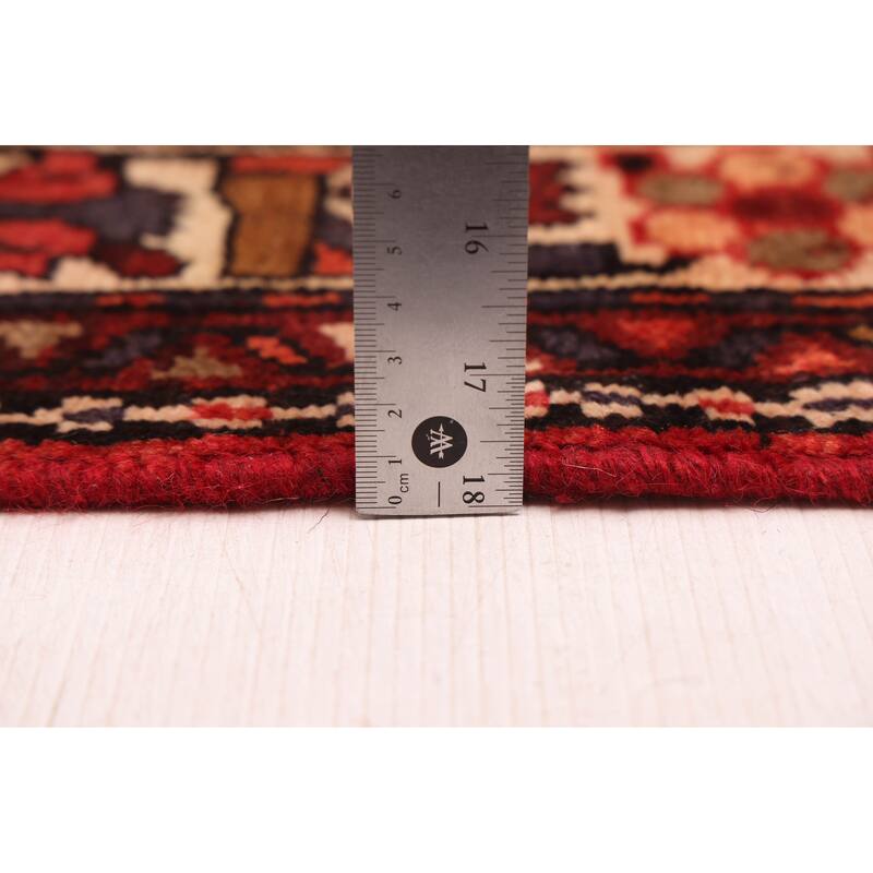 ECARPETGALLERY Hand-knotted Andelz Red Wool Rug - 3'10 x 10'5