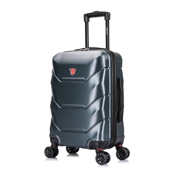 DUKAP Zonix Lightweight Hardside Spinner 20'' inch carry-on Green. Opens flyout.