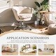 preview thumbnail 5 of 27, VANITII Accent Chair Swivel Vanity Chair Office Desk Chair With Wheels Modern Height Adjustable Pink/Grey/White
