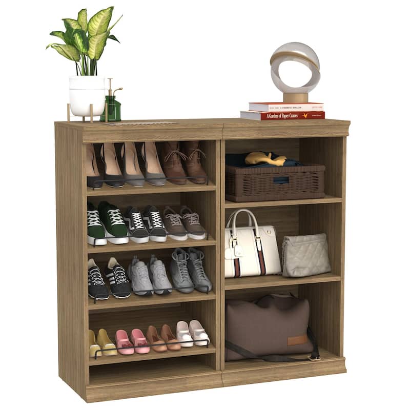 ClosetMaid Modular Storage 21.38-inch W 7-Shelf Wood Closet System with Shoe Storage
