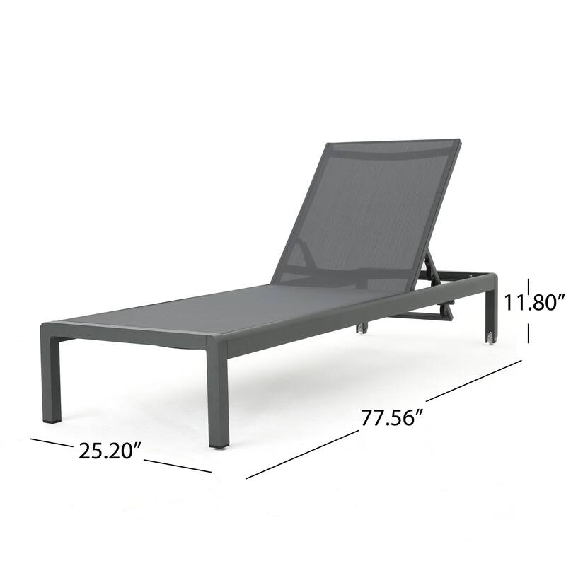 Cape Coral Kd Chaise Lounge Gry(Mp2)( Set Of 2 ) - Grey