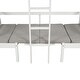 preview thumbnail 10 of 18, White Twin Solid Wood Loft Bed with Desk, Drawers, Guardrails, and Cushions