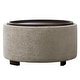 preview thumbnail 38 of 71, Huimo Modern round wooden tray Ottoman with Storage