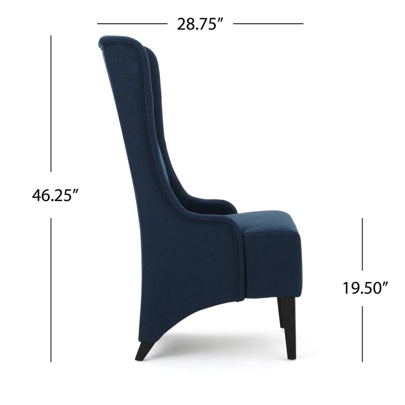 Callie High-back Fabric Dining Chair by Christopher Knight Home - 23.25" L x 28.75" W x 46.25" H