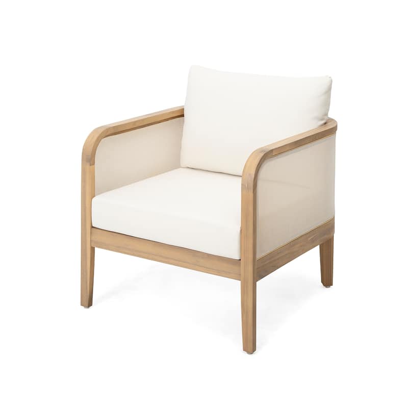 Christopher Knight Home Acacia Outdoor Club Chair Set of 2